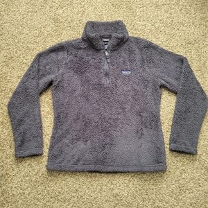 Patagonia Los Gatos 1/4 Zip Sweatshirt Sweater Mock Neck Gray Blue Size Small